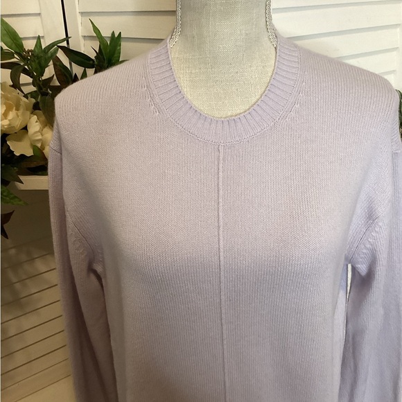 THEORY LILAC RIBBED SWEATER SIZE SMALL 1286 - Picture 3 of 8